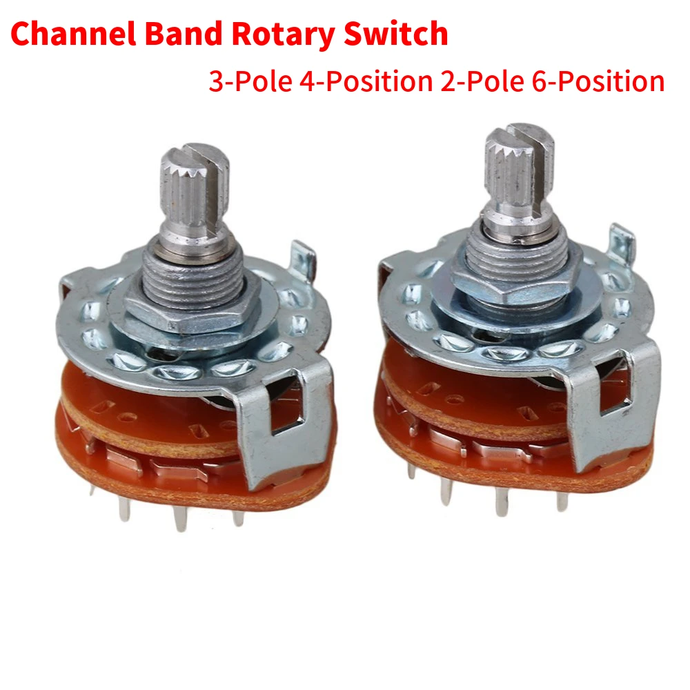 Generic 1 Pair Channel Band Rotary Switch Selector 3-Pole 4-Position 2-Pole 6-Position