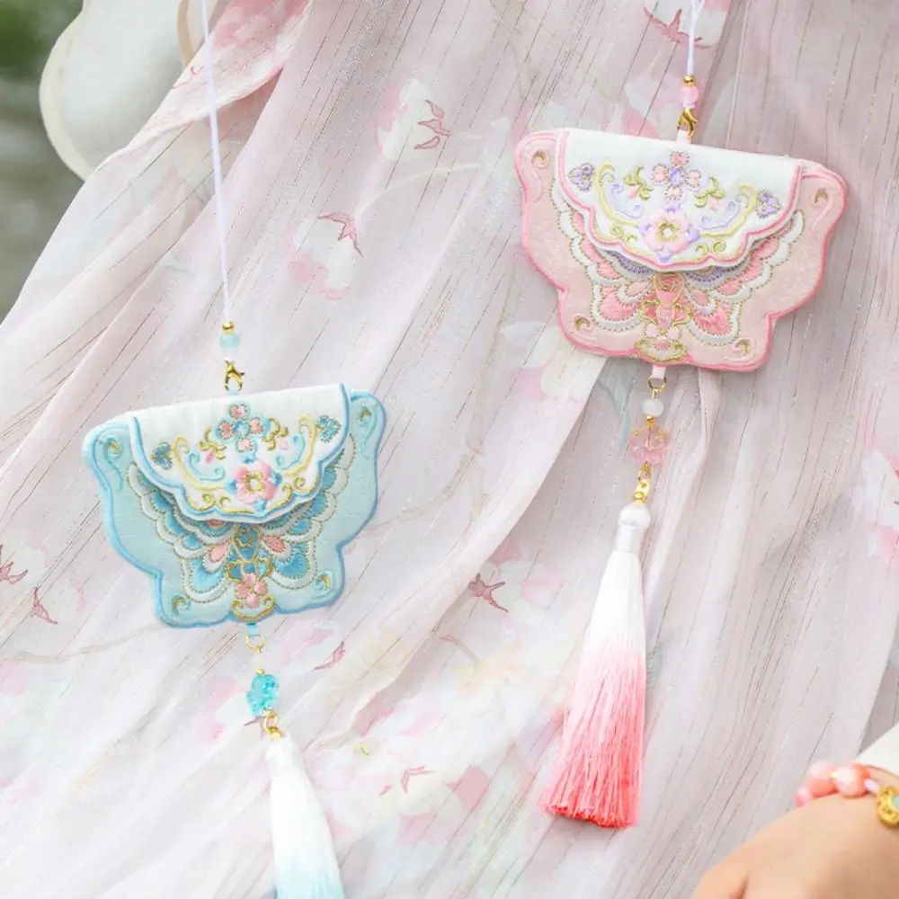 

Cartoon Mid-Autumn Festival Sachet Bag Chinese Style Embroidered Sachet Pedant Necklace Crafts Empty Blessing Pouch