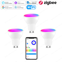 Zigbee Gu10 Wifi Smart Led light Bulb RGBCW Dimmable Led Lamp 220V 110V Smart Bulbs  For Ewelink APP Alexa Google Home Yandex