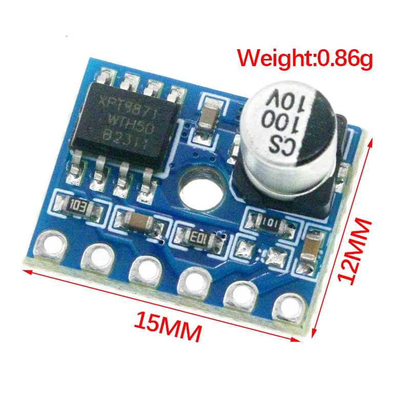 5128 Amplifier Board 5W Class D Digital Amplifier Board Mono Audio Module Low Distortion