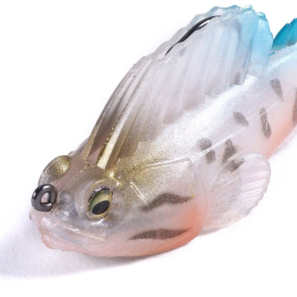 1 Stück/10 Stück 7,5 cm/14,2 g Silikon Dark Sleeper Wobbler Angelköder Sinkender Weichköder Jig-Haken Swimbaits Bass Shad für Barsch-Angelzubehör – Detail 3