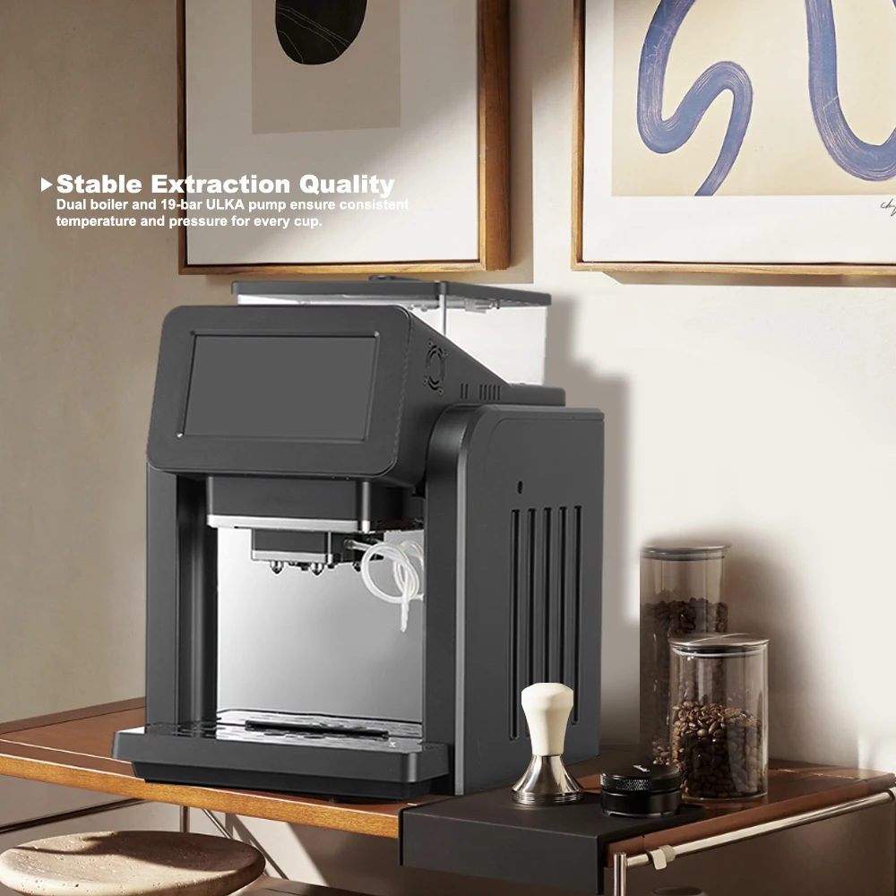 Máquina De café expreso comercial totalmente automática, Cafetera De Expreso De pantalla táctil De 7 ", Kaffeemaschine, Cafetera eléctrica