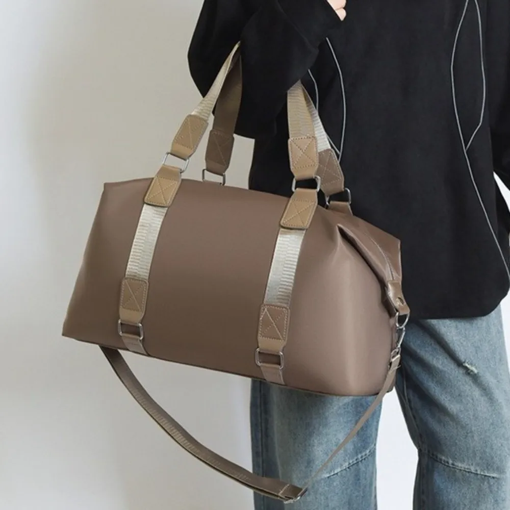 Solid Color Large Capacity Travel Bag Wet Dry Separation Lightweight Yoga Bag Portable Waterproof Fitness Bag Daily Commute