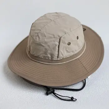 日式抽繩遮陽漁夫帽,男女大頭戶外登山釣魚夏日帽 8 最佳銷售 日本遮陽帽 - №5