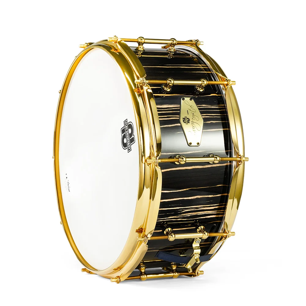 Professional Grade Snare Drum Set Factory Direct Thickened Ebony Stainless Steel Maple Material Mesh Brass for Musical Function