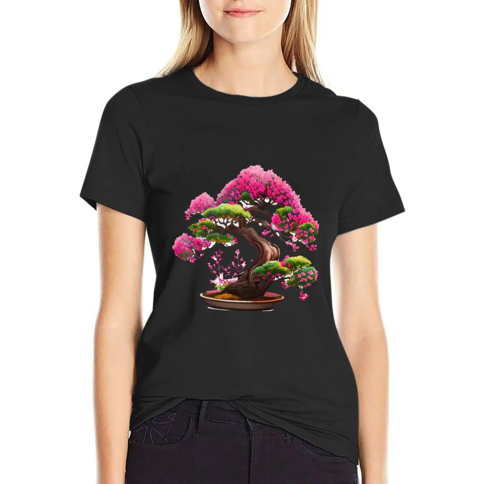 Valentine's Day Bonsai Tree T-Shirt summer top hippie clothes womans clothing