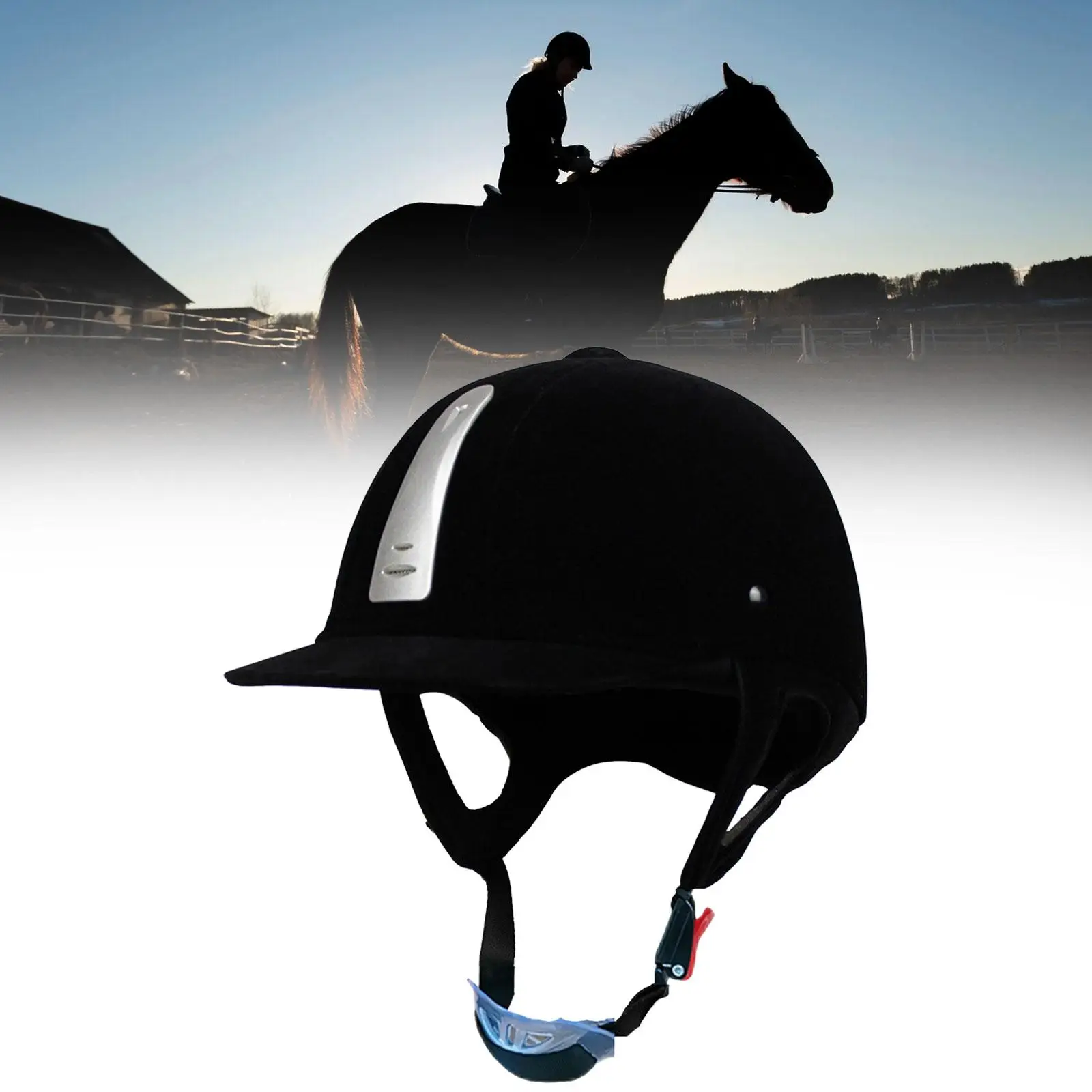 Capacete leve de equitação para homens e mulheres, equipamento equestre ajustável, chapéu esportivo ao ar livre, boné profissional