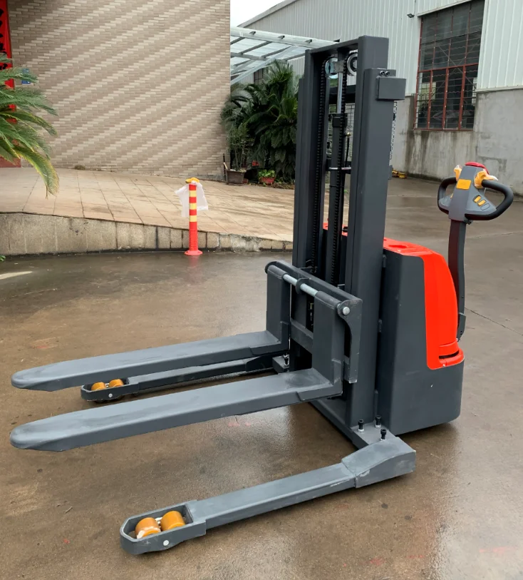 

Fully Electric Pallet Walkie Powered Straddle Stacker