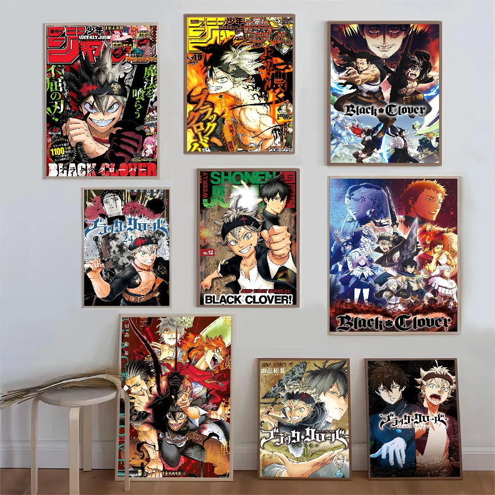 

Japanese Anime Black Clover Poster Good Quality Prints and Posters HD Quality Poster Wall Art Painting Study Home Decor