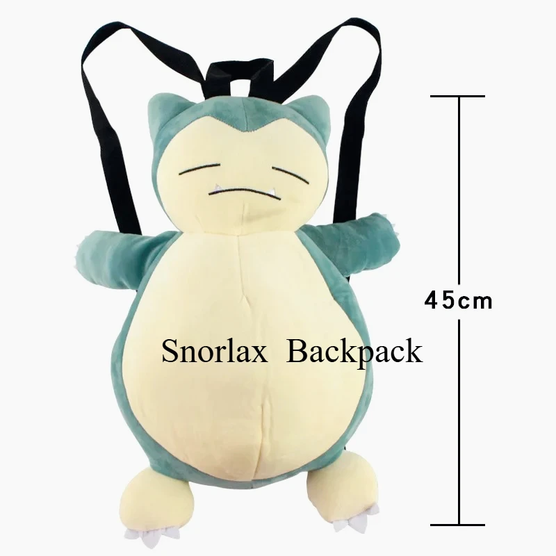 Anime Kawaii Pokemon Snorlax Rugzak Pluche Tas Schooltas Paar Rugzak Cosplay Props Kerst Leuke Geschenken Kinderen Leuke Pluche Tas