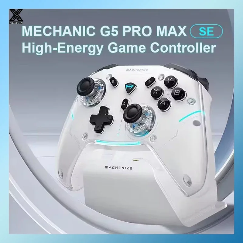 

Machenike G5 Pro MAX SE Gamepad Controller Tri-Mode FPS Wireless Gamepad Elite Hall Trigger Joystick for Switch PC Steam