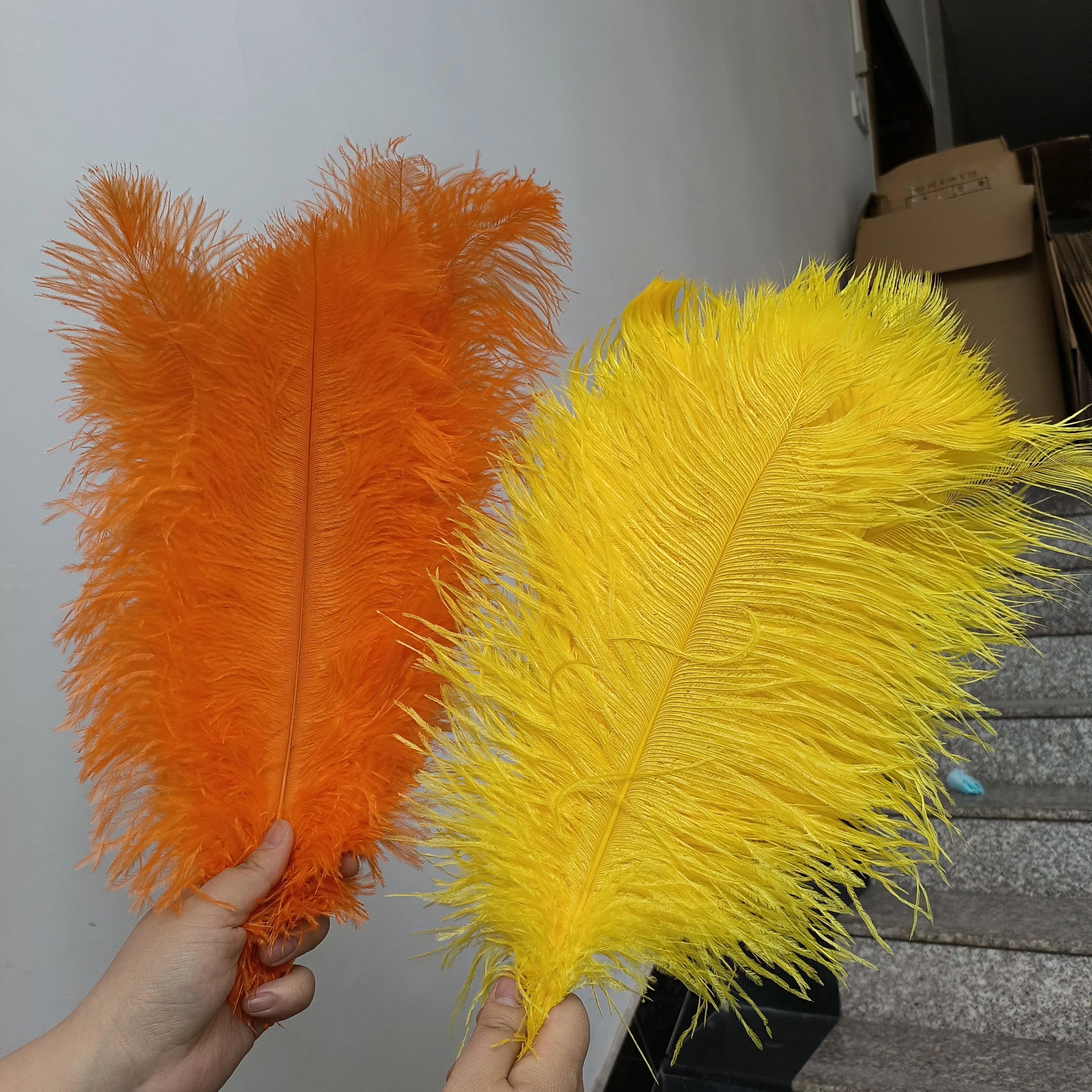 10pcs/lot Natural Ostrich Feathers 20-55CM White Black Feathers for Crafts Wedding Decoration Party Handicraft Carnival Plumas