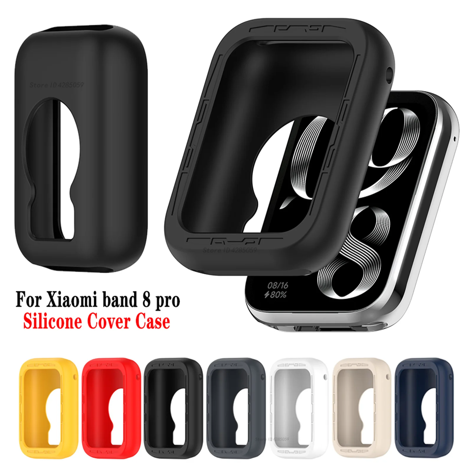 TPU Silicone Protective Case For Xiaomi Mi Band 8 Pro Bumper Screen Protector Cover For Xiaomi Mi Band 8 Pro MiBand 8 Pro Case