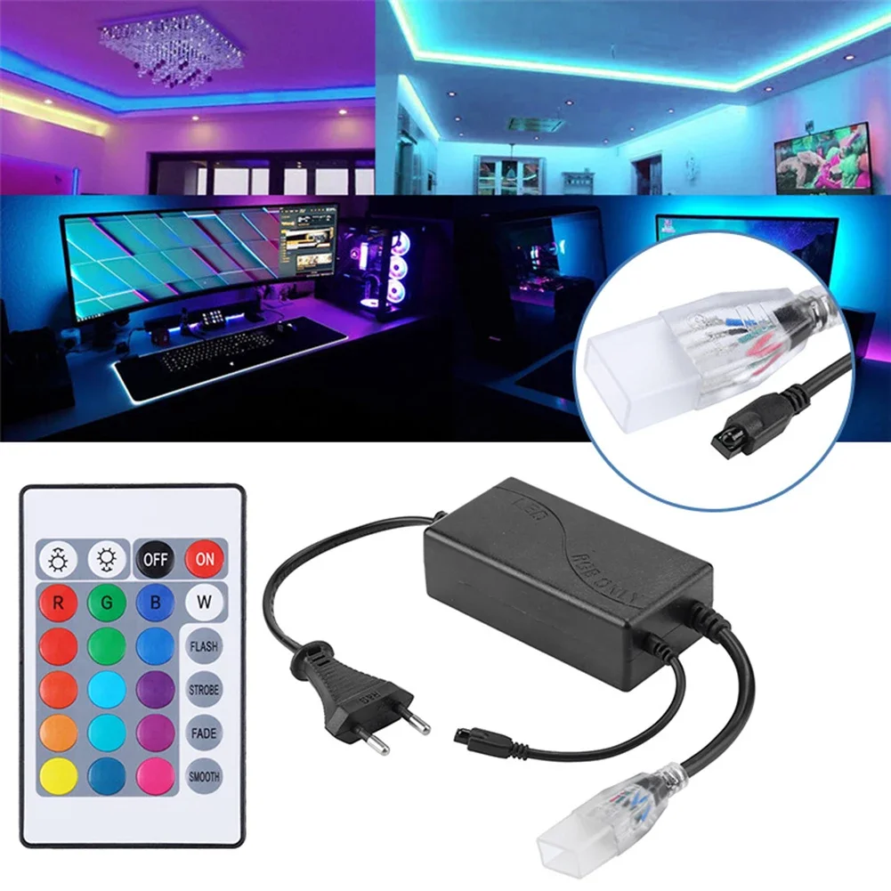 

IR Infrared Wireless Controller RGB LED Controller with 4 Pin 24 Keys Remote Controllers for 5050 Strip Tape Lights