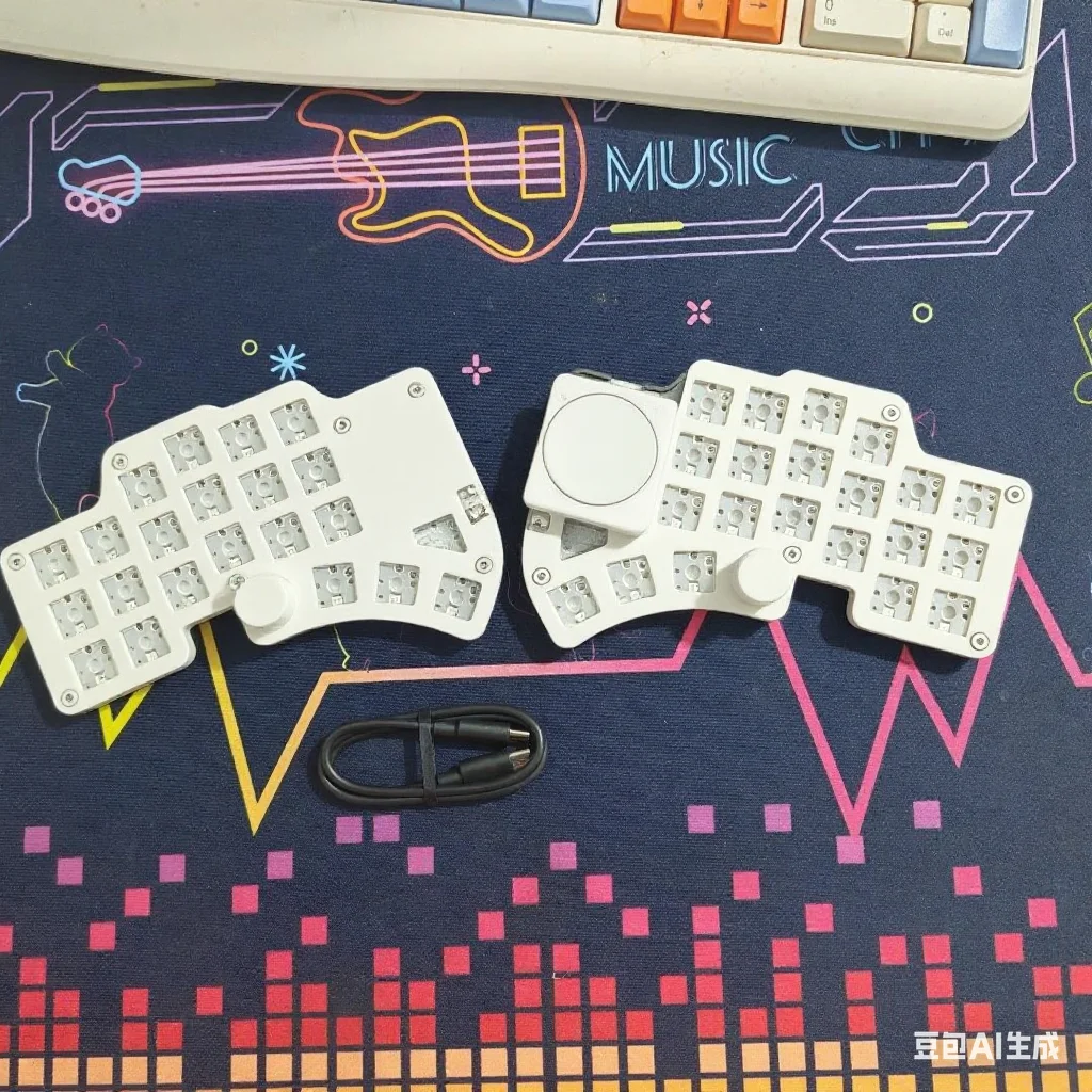 Dilemma Max スプリット キーボード キット カスタム有線 RGB 溶接