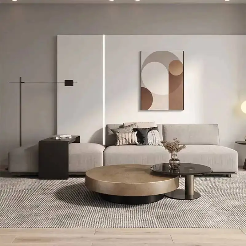 

Элегантный журнальный столик: уникальный дизайн, современный минимализм, гламурный декор для гостиной, круглый, для кофе-бара