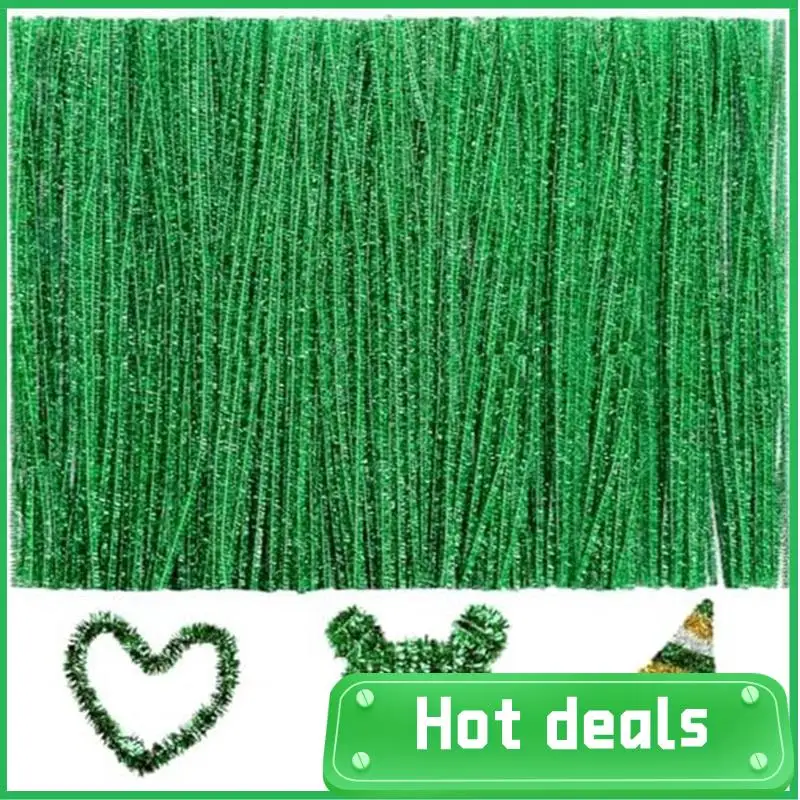 AC62-200Pcs Pipe Cleaners, Pipe Cleaners For Crafts, Craft Supplies Multicolor Chenille Stems For DIY (12Inchx6mm,20Colors)