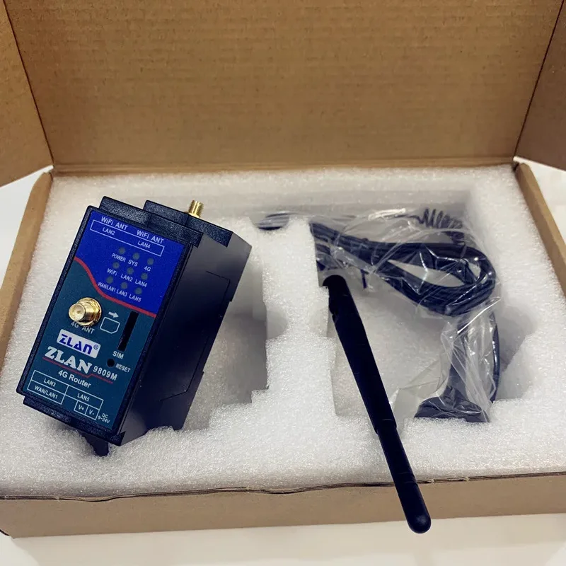 ZLAN9809M enrutador Industrial 4g, módem 4g lte, enrutador wifi con tarjeta sim, tamaño pequeño Din