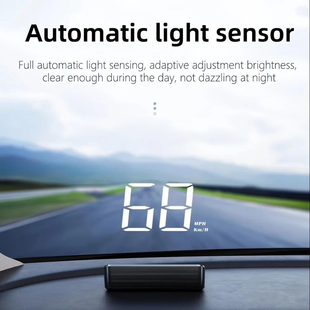 Universal Car Speedometer HUD GPS  Head-Up Display Windshield Speed Projection KMH Speed Digital Display For Vehicles Truck Auto