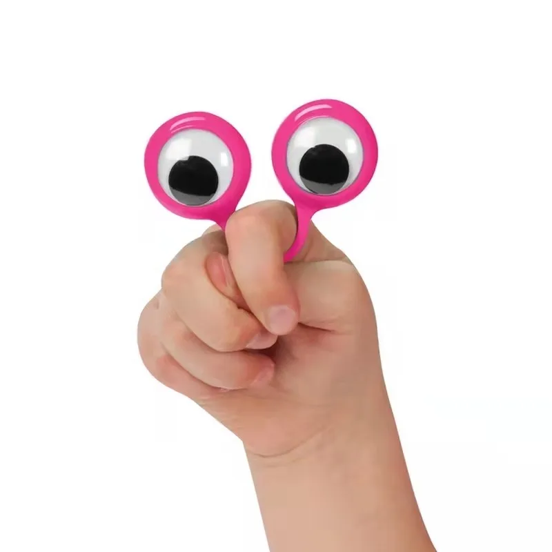 New 10 Pcs Eye Finger Puppets Rings Interactive Toys For Kids Cool stuff Plastic Eyeballs Funny Antistress Gadgets For Children