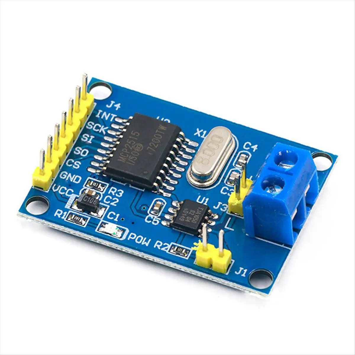 A46U MCP2515 CAN Bus Module TJA1050 Receiver SPI for 51 DIY Kit Microcontroller Program Routine