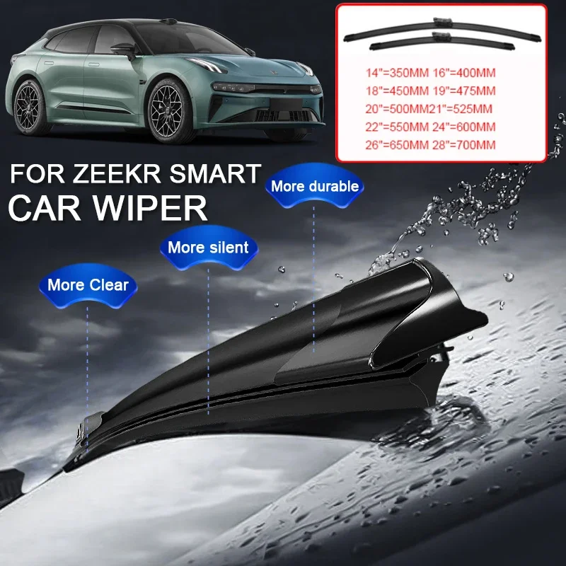 

2 шт., автомобильные щетки, резиновые стеклоочистители, защита для GEELY SMART # 1 # 3 # 5 ZEEKR 001 007 7X 009 X Авто внешний аксессуар