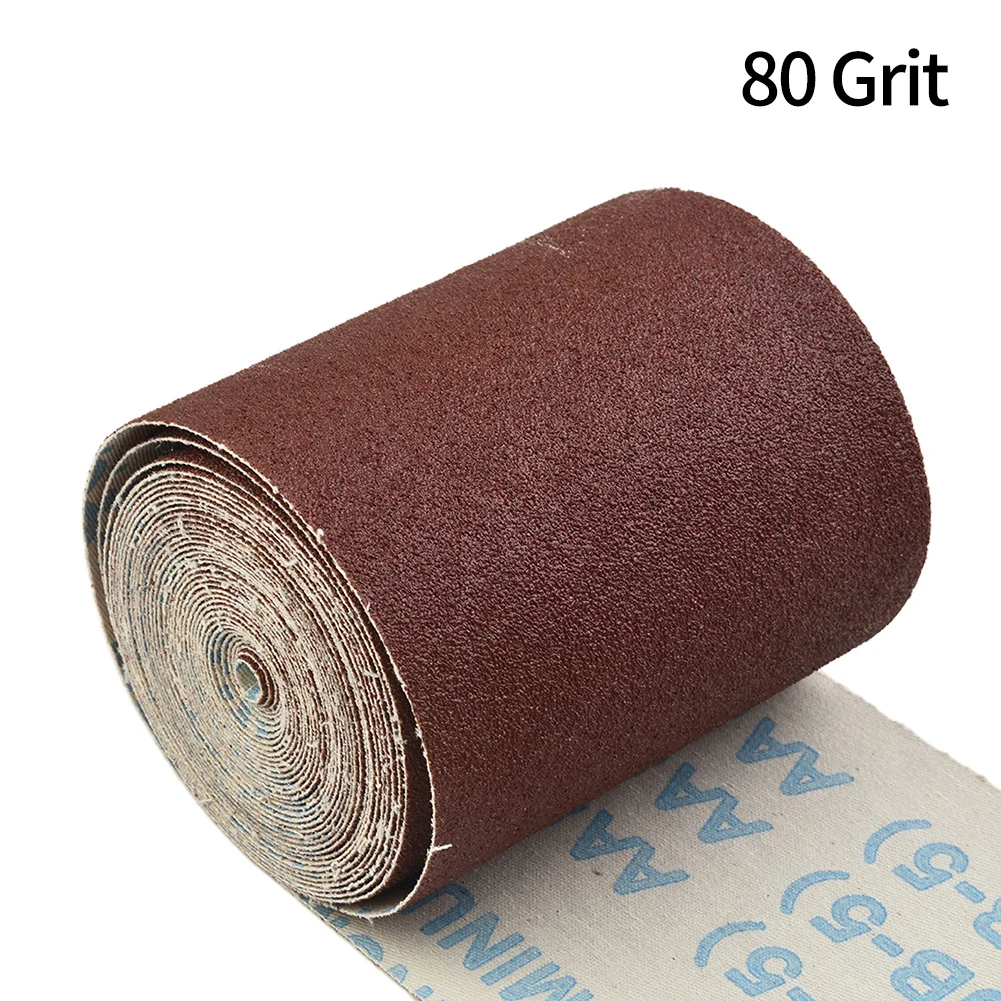 

1 Roll 5meter Length Sandpaper Emery Cloth Roll 80 120 180 240 320 600 Grit Abrasive Paper Aluminum Oxide Wood Metal Polishing