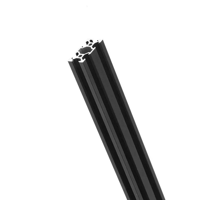 Rail Linéaire en Aluminium Anodisé pour Imprimante 3D CNC, Extrusion à Fente en V, Standard Européen, Cadre Noir, Longueur 2040mm, 2 Pcs, 400