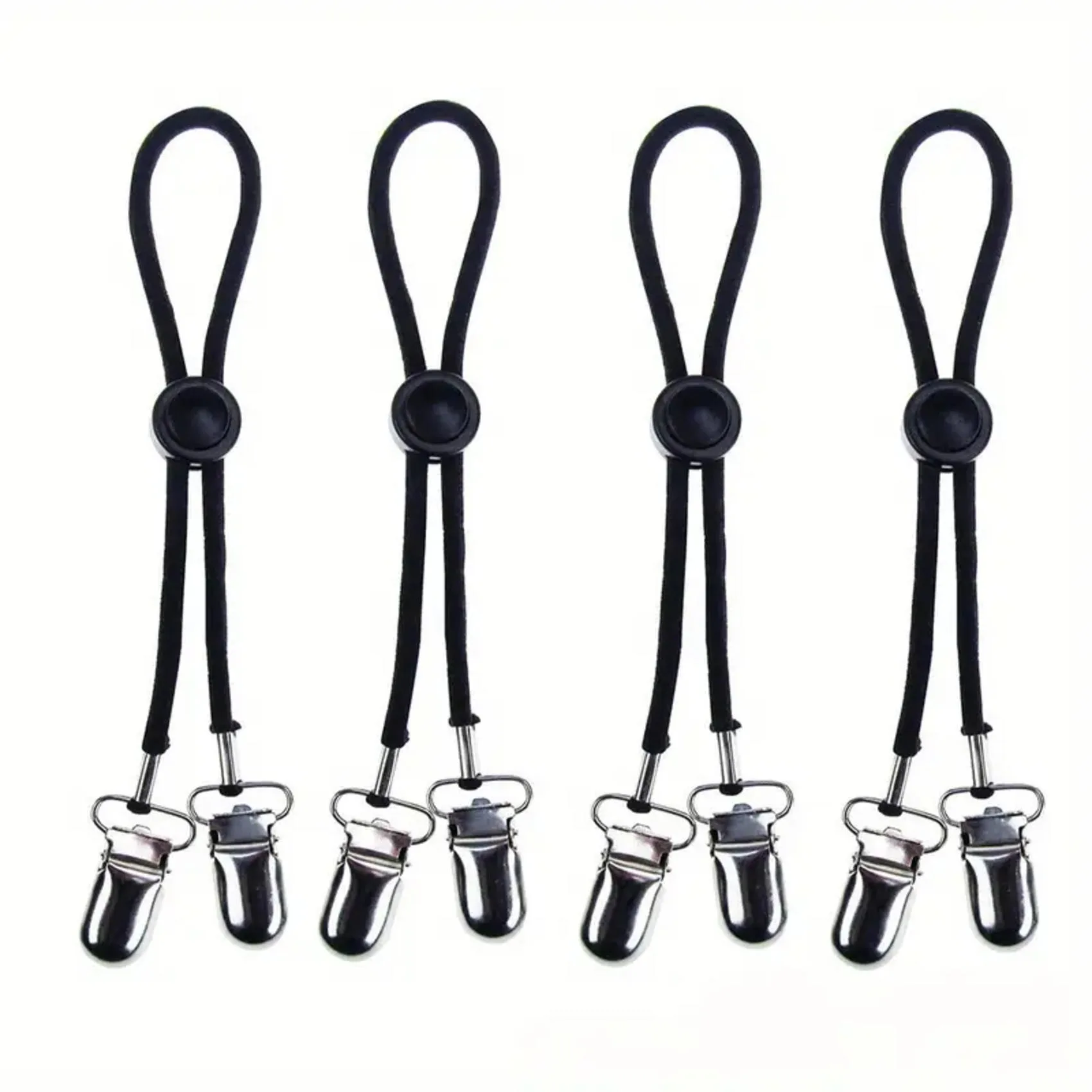 4 Stück verstellbare elastische Clips, rutschfester Griff, Nylonbänder, Bettwäsche, Sofakissen, Autositzbezüge, Planen, gemischte Farben, Blatthalter