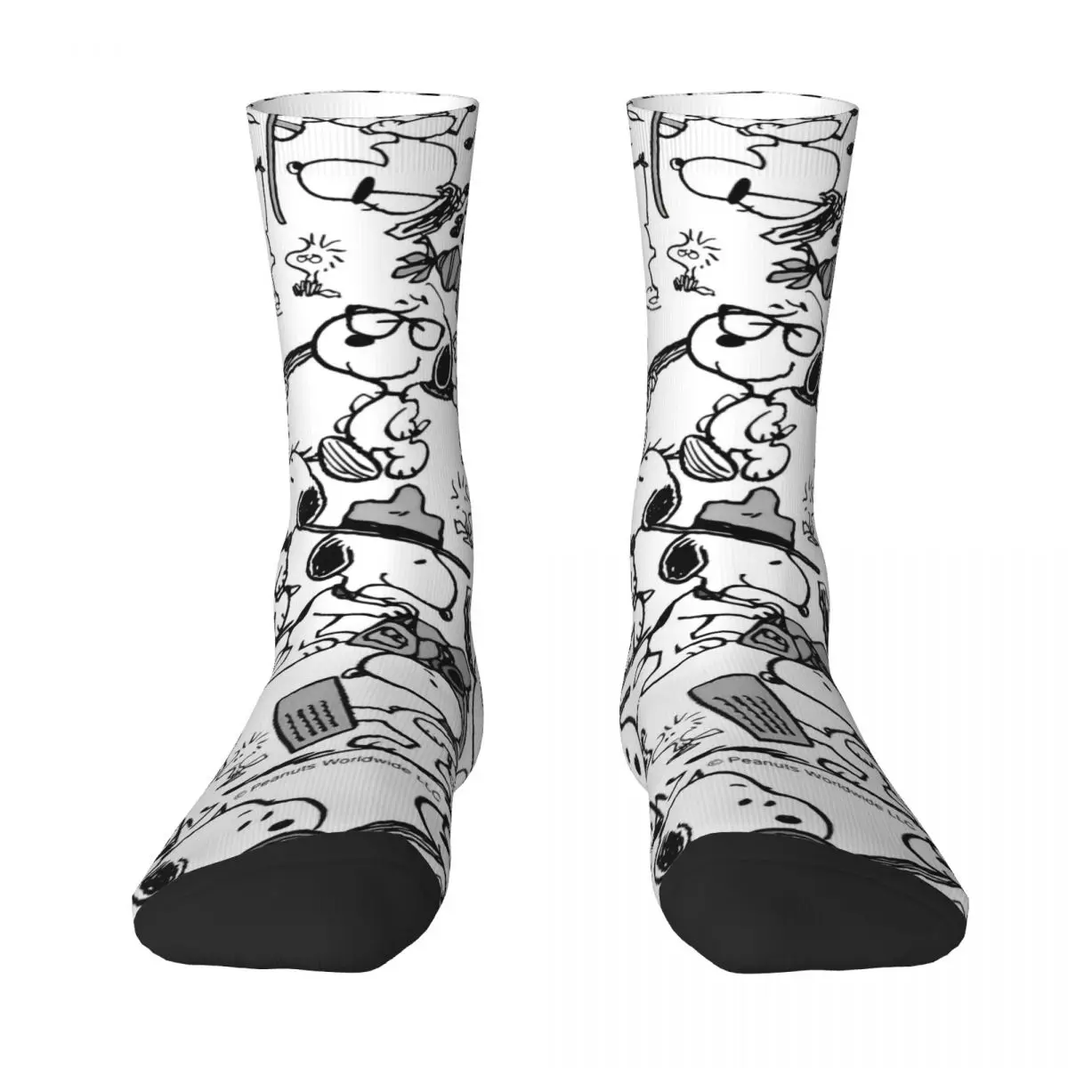 SNOOPY Cartoon Halloween Pumpkin Socks Modern Stockings Women Men Quality Outdoor Sports Socks Autumn Design Anti Skid Socks