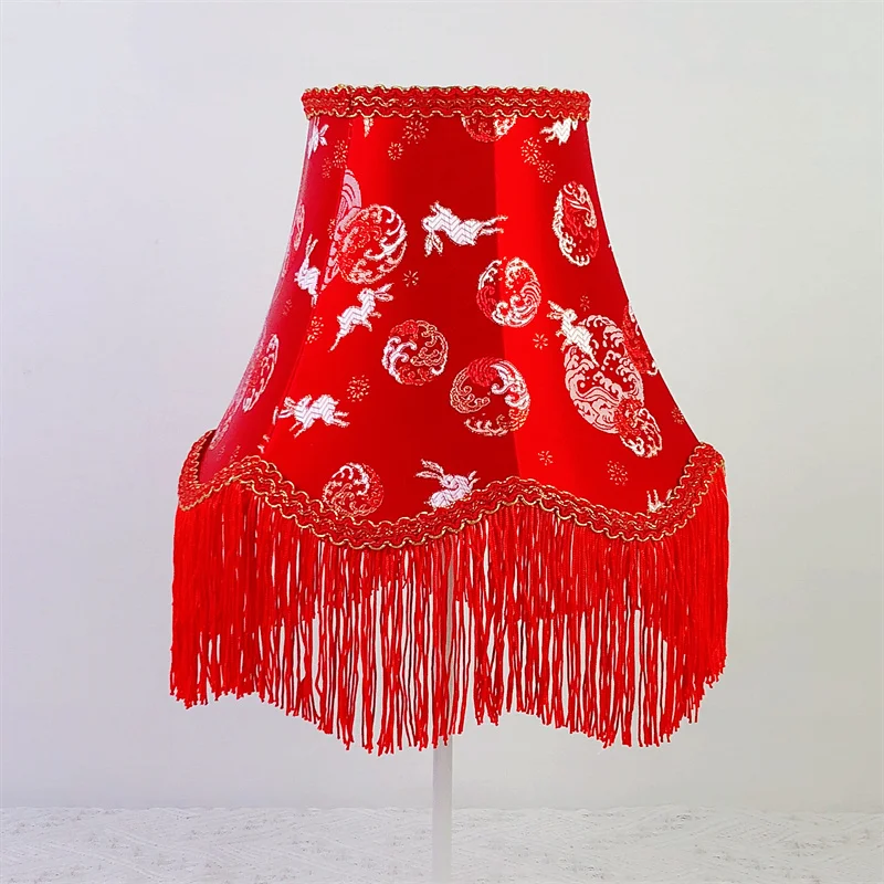 European Retro Table Lamp Fabric Lampshade Resin Bedroom Decoration Bedside Lamp Home Indoor Wall Lamp Floor Light Desk Lamp