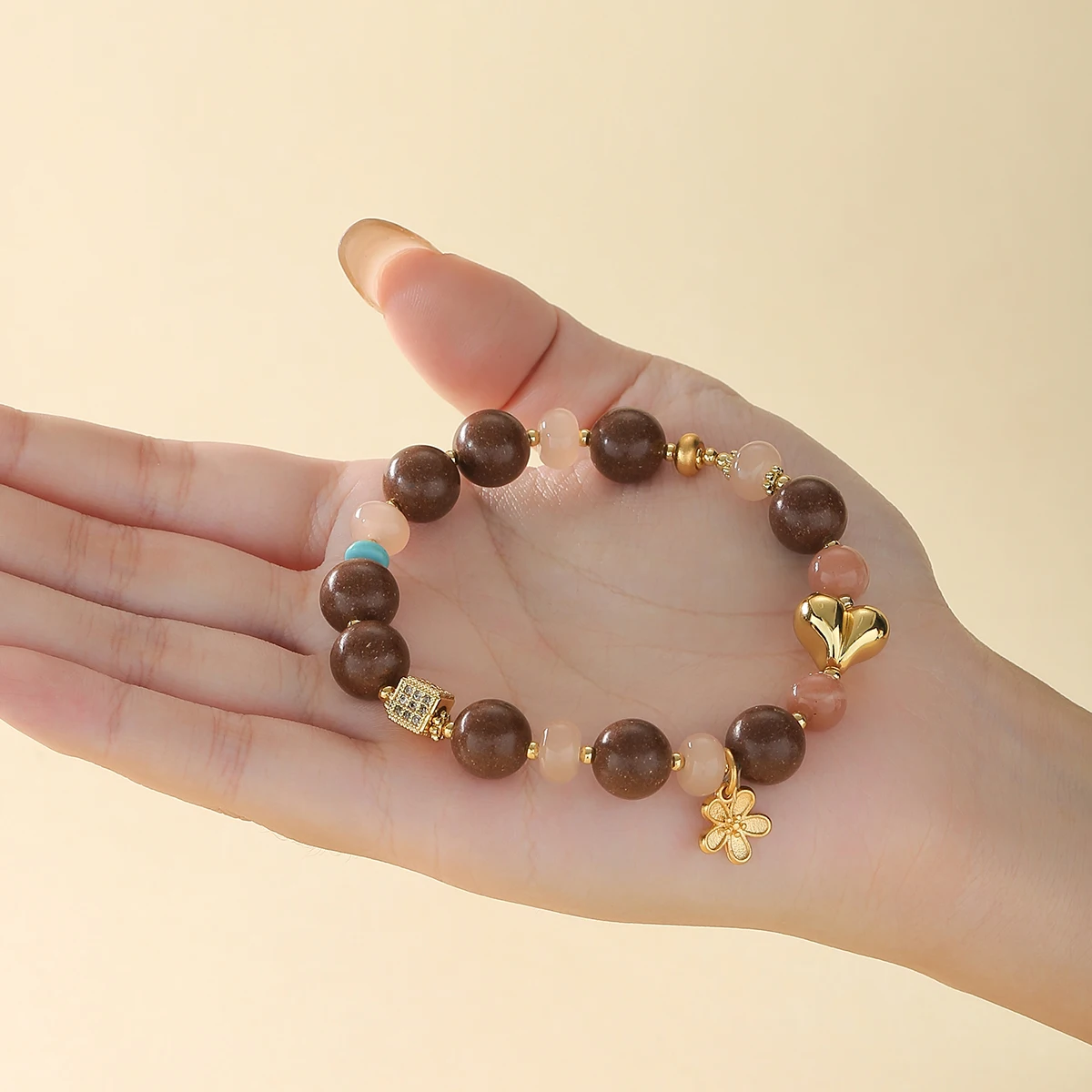 JD العطر الطازج البخور حبة سوار البرتقال غروف Qingyuan واضح التفكير للتركيز اليدوية مرونة مجوهرات لدراسة العمل