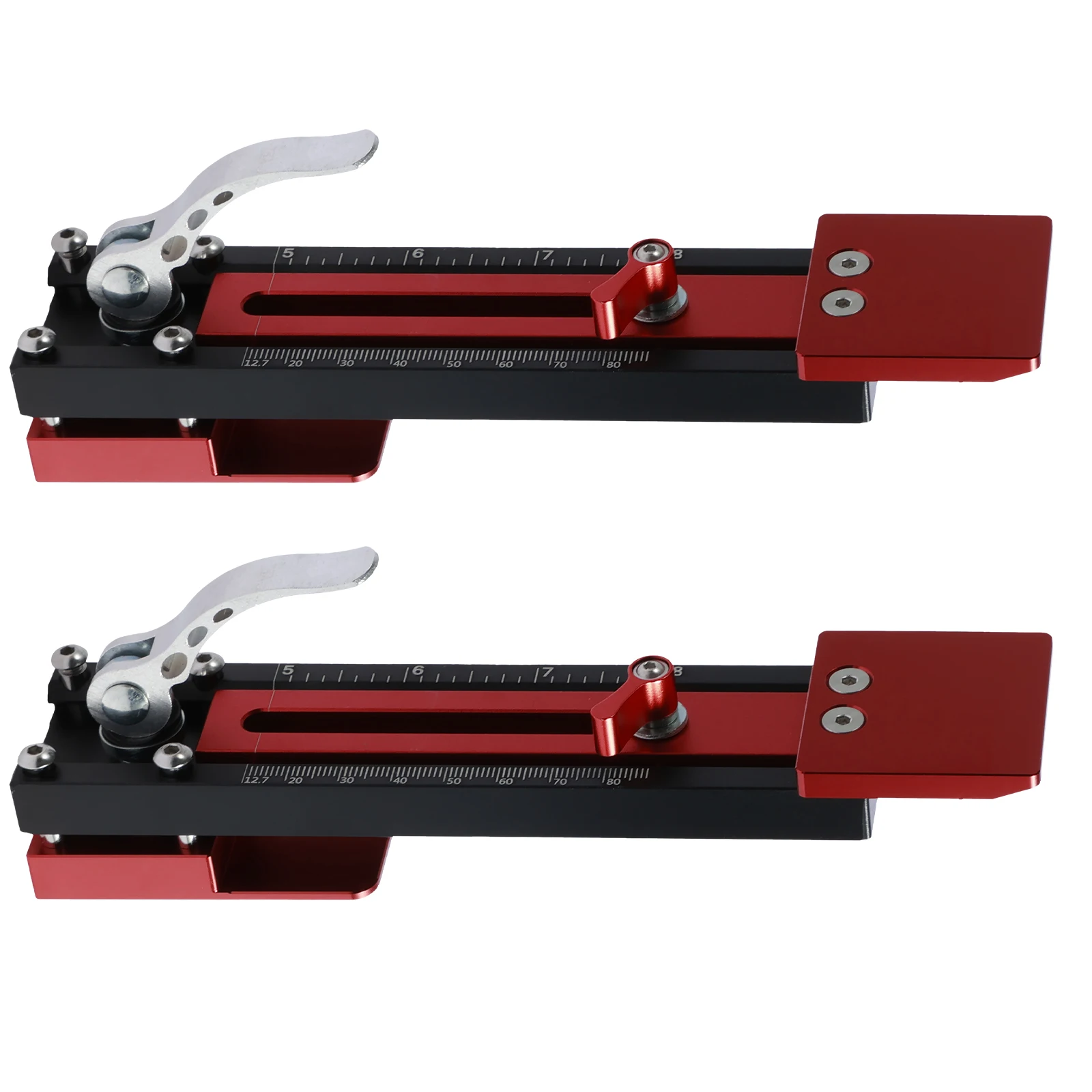 

2Pcs Siding Installation Tool Metric and Imperial Aluminum Alloy Siding Mounting Gauge Adjustable Siding Board Mounting Kit Wood