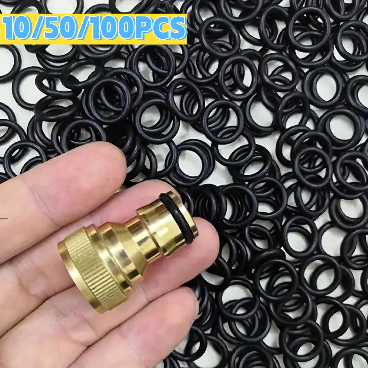 10/50/100pcs Car Wash Water Gun Accessories Rubber Ring Water Pipe Quick Faucet Connector Nipple Seal