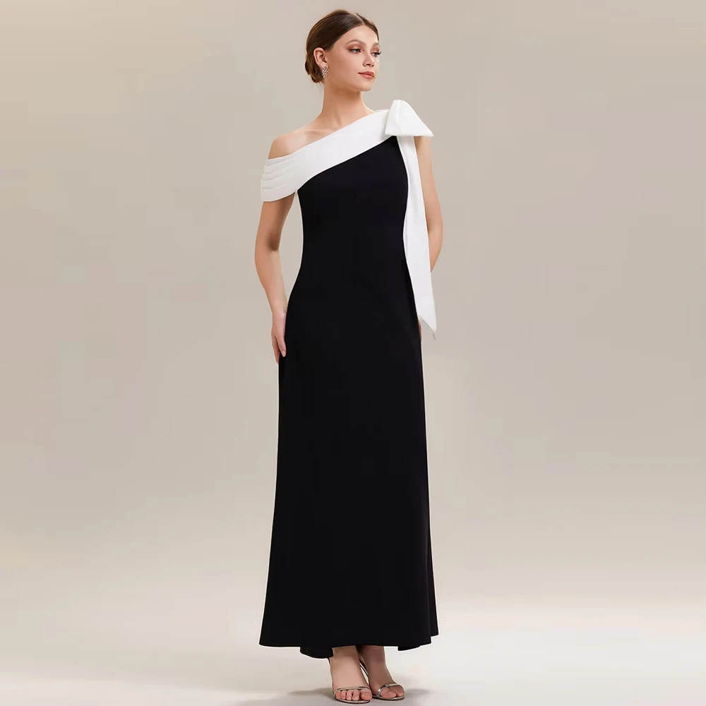 

BAZIIINGAAA Party Dress A Asymmetrical Sleeveless High Stretch Sheath Floor Length Wedding Guest Dress Evening dress