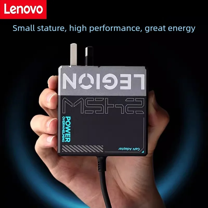 

Lenovo Savior 245W 20V-12.25A High Power Square Port Gallium Nitride Charger Laptop Power Adapter Fast Charging