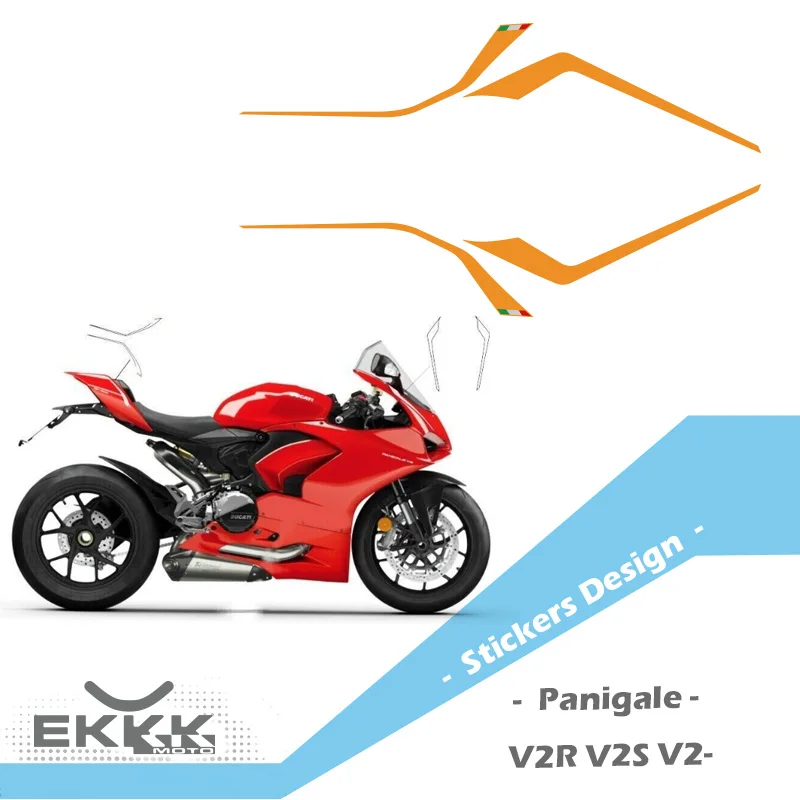 

Stickers Design Kit Includes Stickers for Tail and Front Fairing Decal Sticker For Ducati Panigale V2 V2R V2S 2020/2022