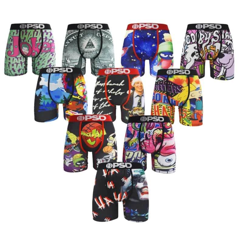 Sexy Print Men Underwear Boxer Cueca Male Panty Lingerie Men Underpants Panty Boxershorts S-XXL