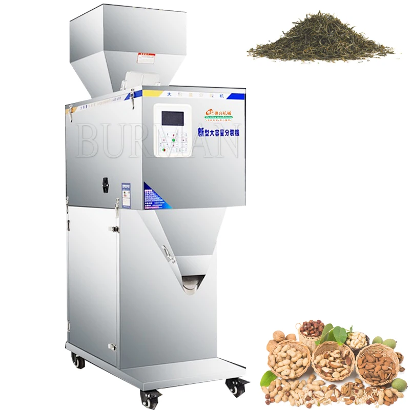 Food Automatic Weighing Subpackage Machine Granular Powder  With Big Hopper Filling Machine