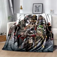 PO01 Gaming A-Assassin S Creed Art Blanket Modern Flannel Blanket Boys Teen Gift Soft Comfortable Home Travel Blanket%4!p #