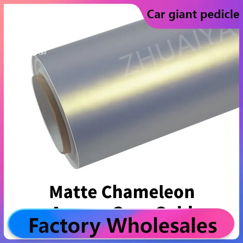 

Chameleon Candy Metallic Gray Tiffany Vinyl Wrap film wrapping film bright 152*18m quality Warranty covering film voiture