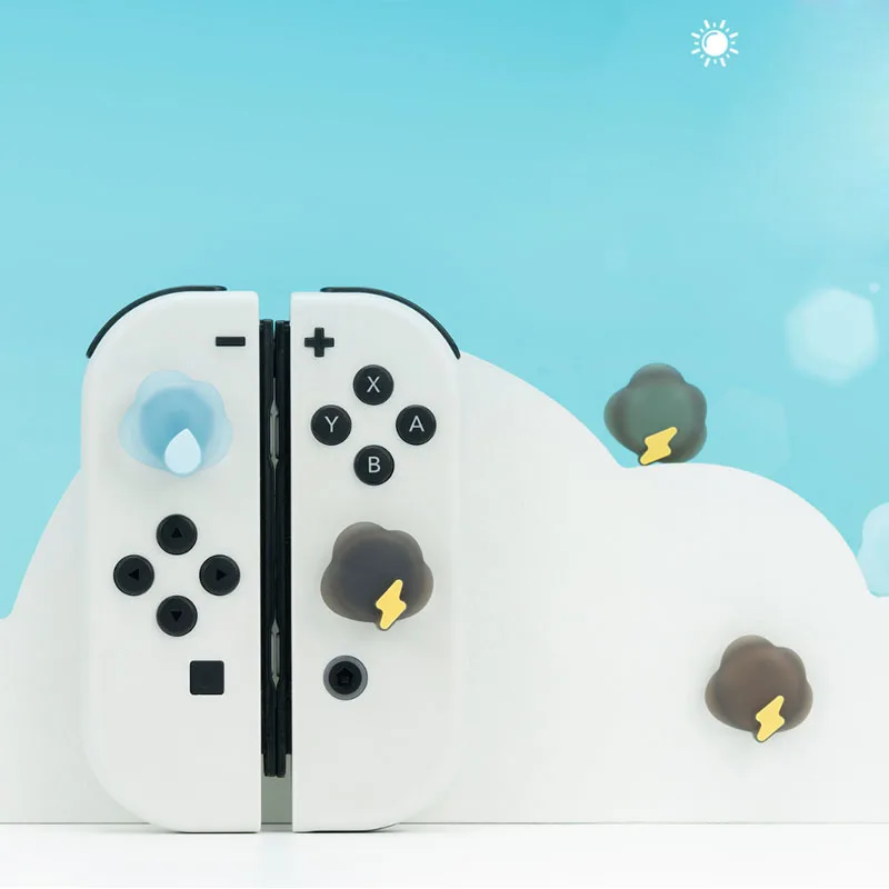 ไดโนเสาร์มอนสเตอร์ซิลิโคน Thumb Stick Grip Cap สำหรับสวิทช์ Oled NS Lite Joy-Con Controller Thumbstick กรณี