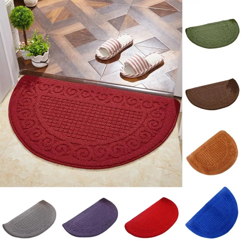 Tappetino d'ingresso resistente all'usura zerbino semicerchio antiscivolo per ingresso interno assorbe l'umidità sporco cucina in camera resistente all'usura