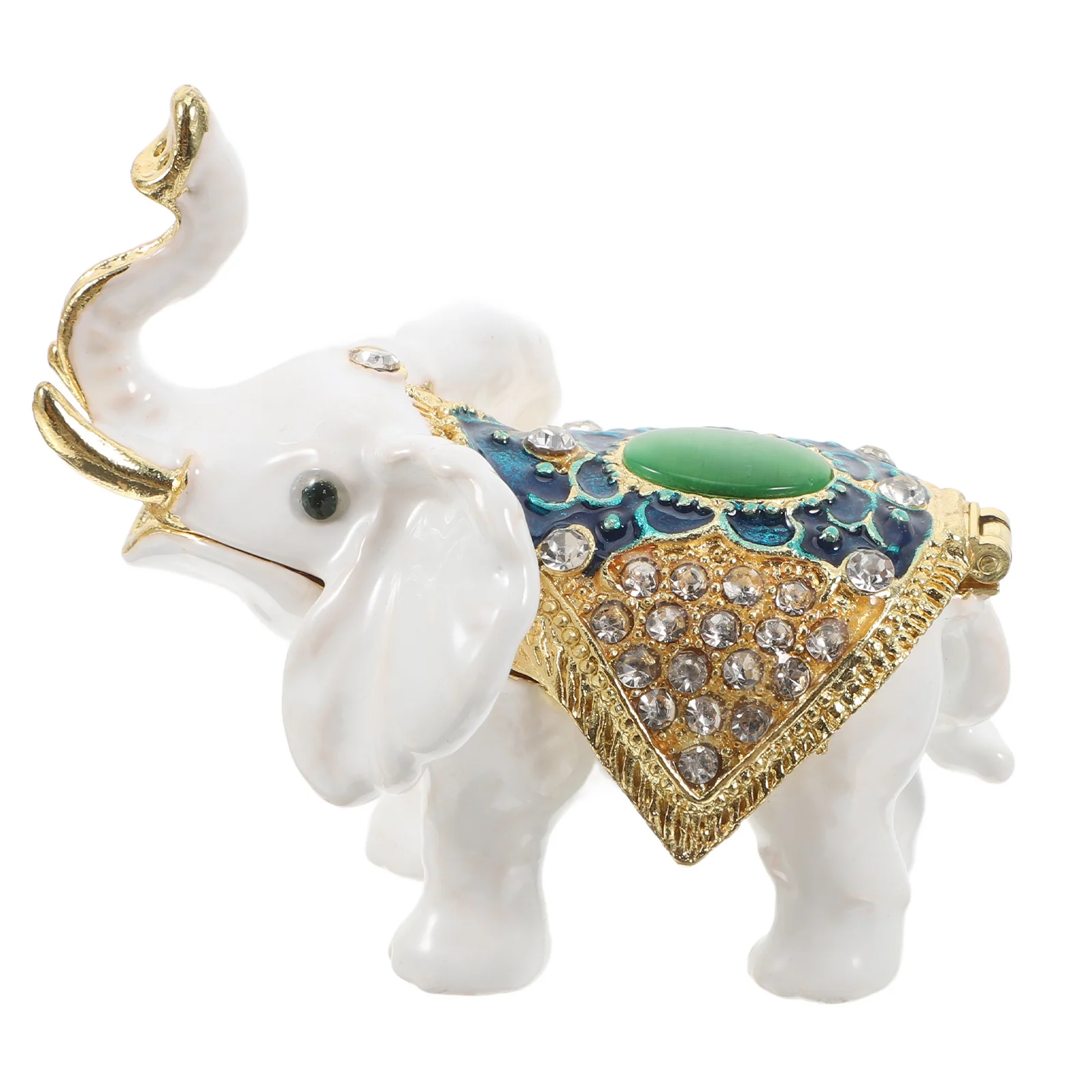 

1pcs Elephant Zinc Alloy Case For Rings Earrings Necklaces Organizer Accessory Zinc Alloy Jewelry Box Animal Shaped Jewelry