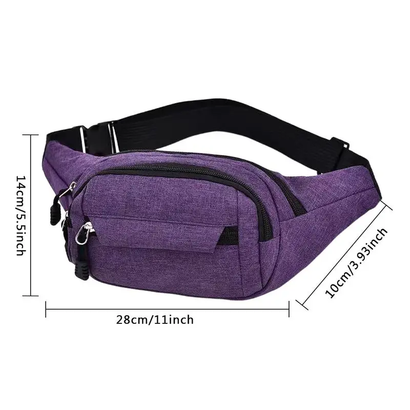 Hiking Waist Bag Waist Running Belt Bag For Hiking Large Capacity Waist Pack Phone Holder For Hiking Running Dog Walking