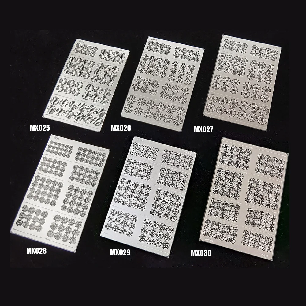 Model decorative metal etching sheet Injector Nosepiece Folding Detail accent parts Multiple sizes For HG MG RG