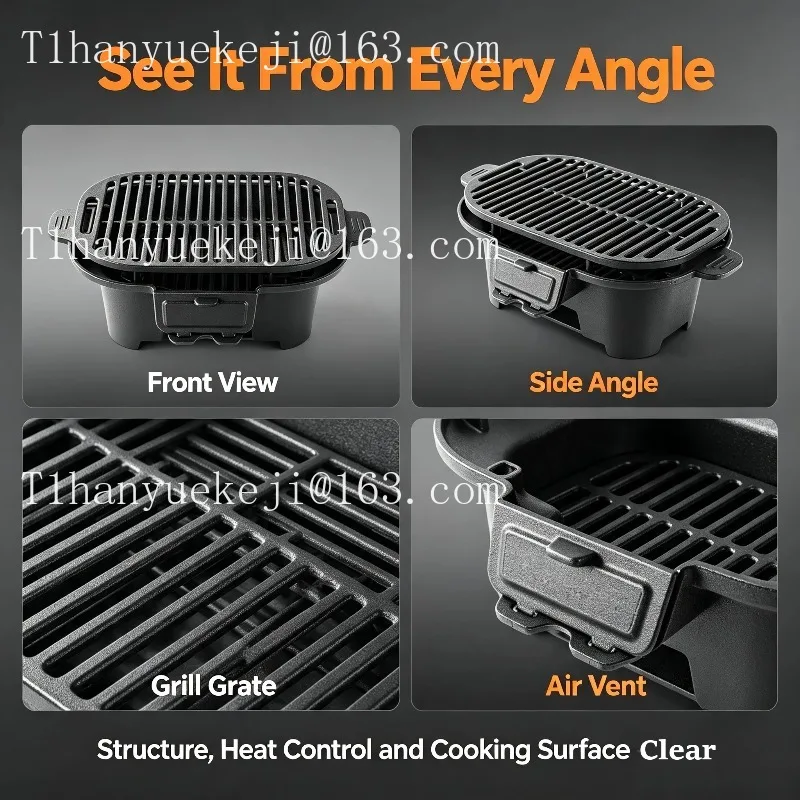 Grill for tea roasting stove New Chinese convenient household outdoor barbecue stove Cast iron thickened
