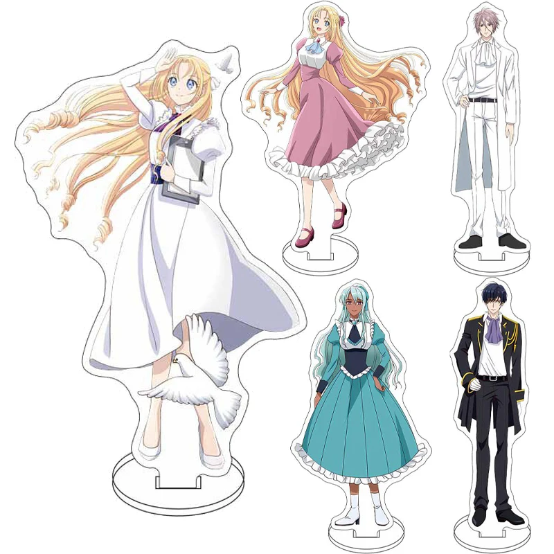 16CM Anime ‌ Doktor Elise ‌   Figur Elise de Lorens Link de Priya Mikhail de Romanov Len de Lorens Acryl-Ständer Cosplay-Ornamente Geschenk