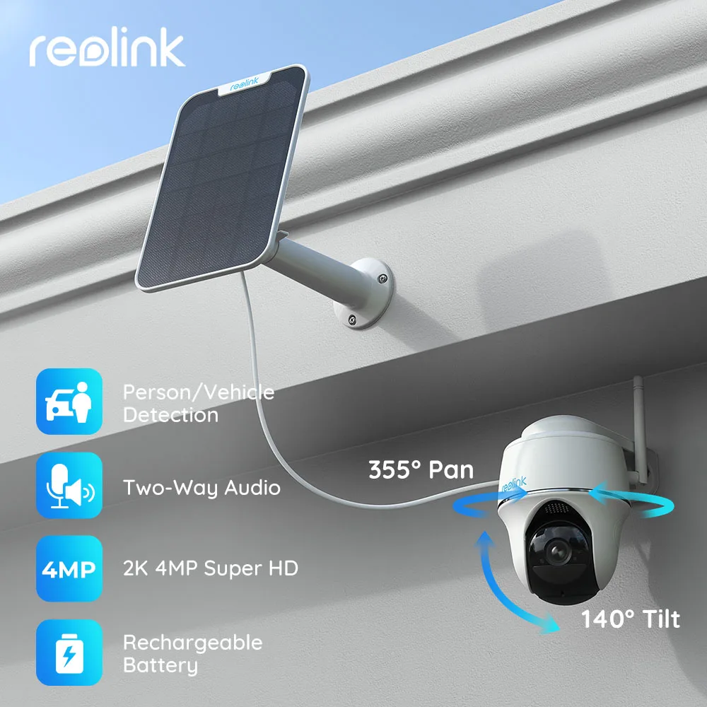 Imagem -03 - Reolink-go Wireless pt Câmera Monitor Câmera de Proteção de Segurança Exterior Bateria Solarpower Wi-fi 4g 1080p 4mp Recondicionado