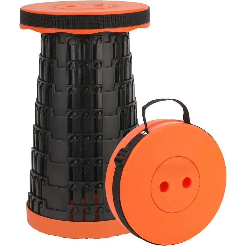 

Rainbow Telescopic Folding Stool Adjustable Height PP Material Heavy-Duty Portable Collapsible Compact Camping Fishing Outdoor